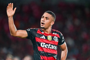 Rio, Brezilya - 3 Aralık 2025: Samuel Lino, Flamengo x Ceara arasında oynanan maçta Maracana Stadyumu 'nda oynanan 37.