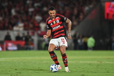 Rio, Brezilya - 03 Aralık 2025: Flamengo x Ceara arasındaki maçta Maracana Stadyumu 'nda oynanan 37. turda Danilo oyuncusu