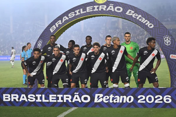 Rio, Brezilya - fthe 5 2026: Brezilya Sao Januario Stadyumu 'nda Vasco x Chapecoense ile oynanan maçta takım oyuncusu