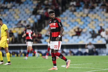 Rio de Janeiro, Brezilya - 22 Şubat 2026: Flamengo ve Madureira arasında Maracana Stadyumu 'ndaki Campeonato Carioca' da oynanan yarı final maçı sırasında Emerson Royal of Flamengo.