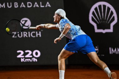 Rio de Janeiro, Brezilya - 19 Şubat 2026: Ignacio Buse Rio Açık 2026 'da Jockey Club Brasileiro' da Guga Kuerten Court 'ta eylem halinde.