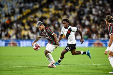 Rio de Janeiro, Brezilya - 01 Mart 2026: Maracana Stadyumu 'ndaki Campeonato Carioca' da Fluminense ve Vasco arasında oynanan yarı final maçında Lucho Costa oyuncusu.