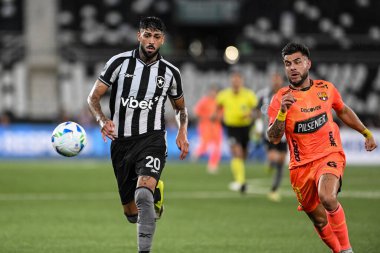 Rio de Janeiro, Brezilya 10 Mart 2026: Alexander Barboza, Botafogo ve Barselona SC arasındaki maç sırasında CONMEBOL Copa Libertadores, Nilton Santos Stadyumu 'nda, gece maçında