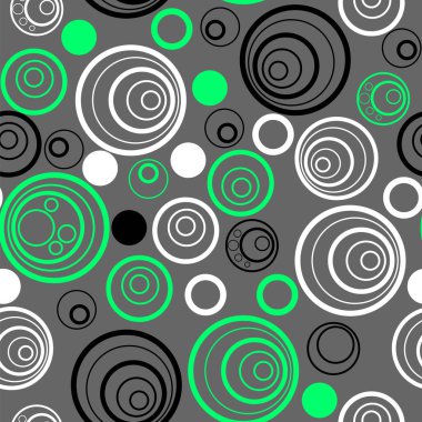 Daireler çiziyor. Geometrik kusursuz arkaplan. Vektör illüstrasyonu.