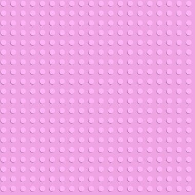 Pembe plastik inşaat plakası. Lego vektör arkaplanı.