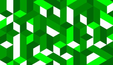 Geometrik yeşil soyut arkaplan. Vektör illüstrasyonu.