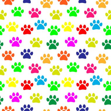 Renkli pati desenli vektör çizimi. Bölüm 10