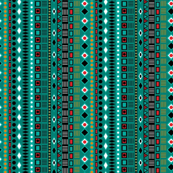 Motivos étnicos e tribais. Padrão listrado sem costura. Ilustração vetorial. —  Vetores de Stock
