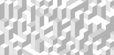 Gri ve beyaz geometrik desen. Vektör illüstrasyonu.