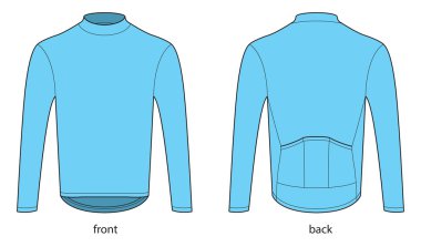 Bicycle long sleeve clipart