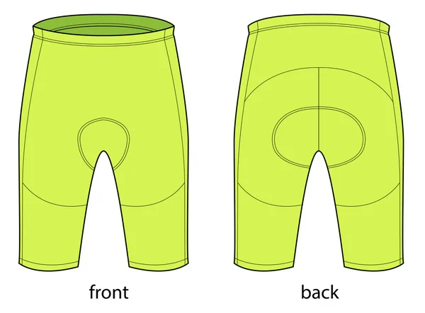 Pantalon court vélo — Image vectorielle