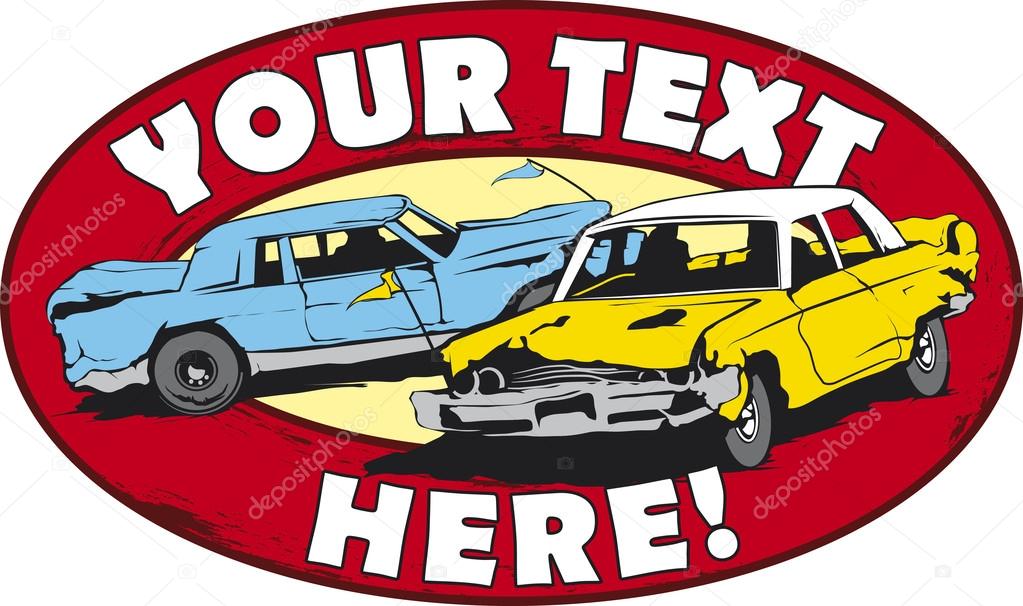 Logo design for demolition cars derby.