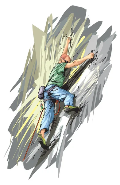 Rock climber — Stock Vector