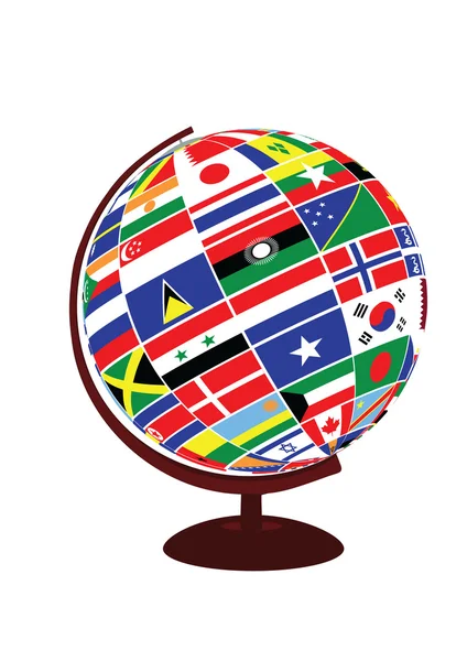Dünya bayrakları ile dünya