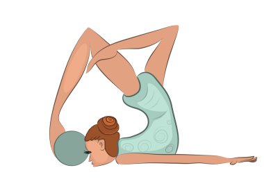 jimnastikçi topu ile