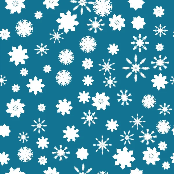 Christmas background of snowflakes — Stock Vector