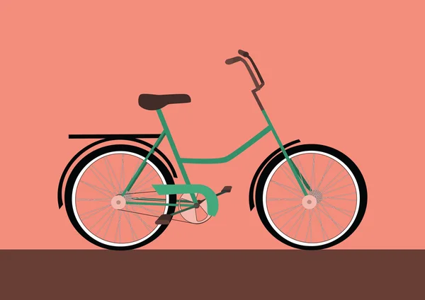 Señoras bicicleta — Vector de stock