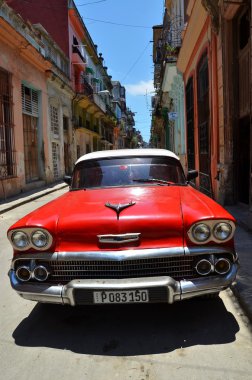 Küba, Havana güzel arabalar