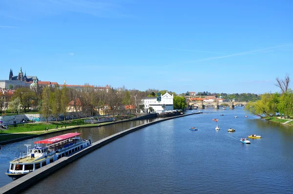 Prag'da vltava Nehri — Stok fotoğraf