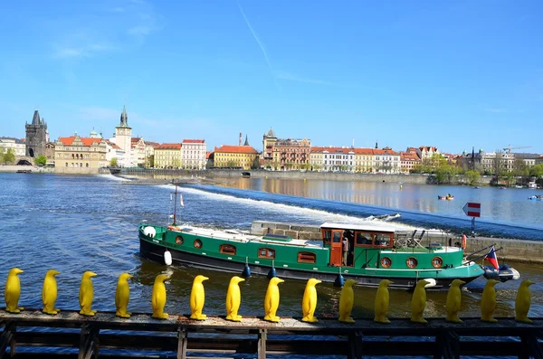 Rio Vltava em Praga — Fotografia de Stock