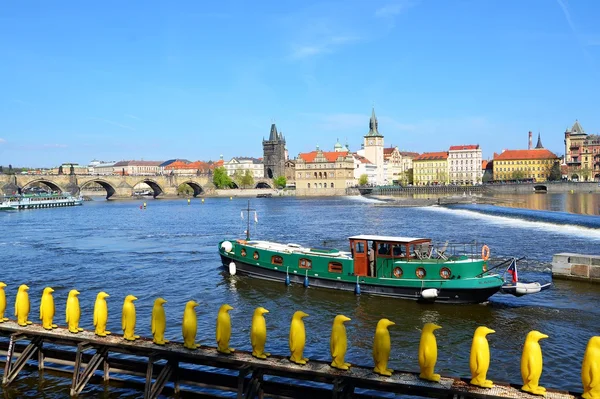 Rio Vltava em Praga — Fotografia de Stock