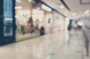 Soyut arkaplan bulanık dekorasyon mağazası ve aydınlatma bokeh ile perakende