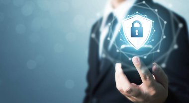 Koruma ağı güvenliği cep telefonu akıllı telefon ve veri konseptinizi güvene alın. İsimsiz bir hacker tarafından dijital suç