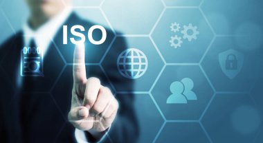 ISO standartları kalite kontrol garantisi iş teknolojisi kavramı