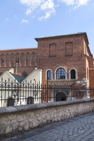 Alte Synagoge im jüdischen Viertel von Krakau - kazimierz, polen — Stockfoto