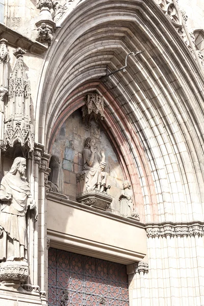 카탈루냐 고딕 양식의 교회 산타 마리아델 마르, 스페인 바르셀로나 — 스톡 사진