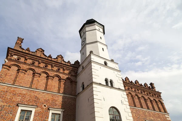 Século XIV Câmara Municipal no mercado, Sandomierz, Polónia — Fotografia de Stock