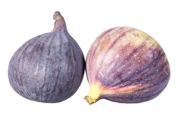 Fruits of fresh figs isolated on white background — Stock Photo, Image