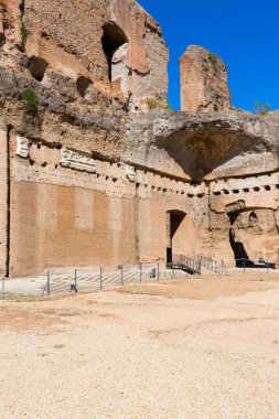 Caracalla 'nın 3. yüzyıl hamamları, antik Roma hamamlarının kalıntıları, Roma, İtalya