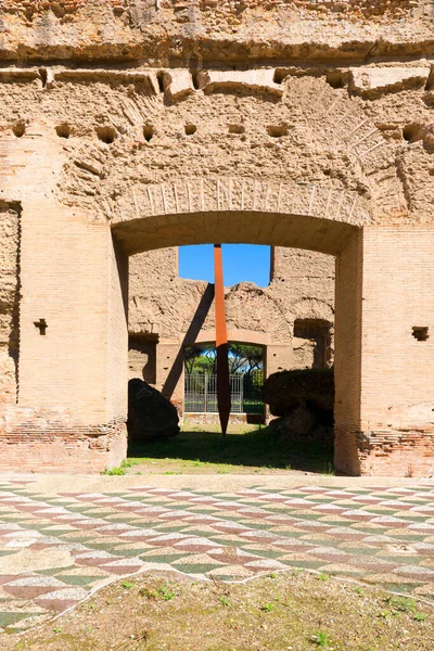 3世紀カラカラの浴場 古代ローマの公衆浴場の遺跡 ローマ イタリア — ストック写真