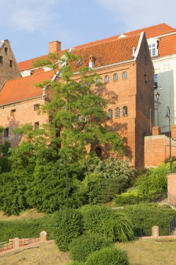 14. yüzyıl Grudziadz Ambarları, Vistula nehri üzerindeki nehir kıyısının güçlendirme kompleksi, Grudziadz, Polonya