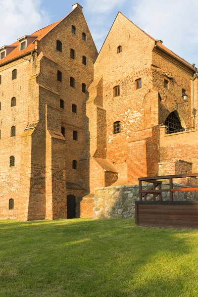 Graneros Grudziadz Del Siglo Xiv Complejo Fortificación Orilla Del Río — Foto de Stock