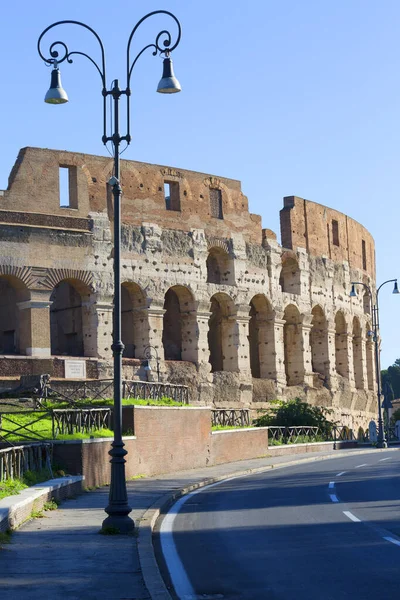 Roma Talya Ekim 2020 Kolezyum Yüzyıl Antikası Oval Amfitiyatro Şehrin — Stok fotoğraf