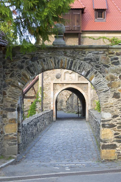 Burg Czocha Geheimnisvolle Mittelalterliche Festung Aus Dem Jahrhundert Lesna Polen — Stockfoto