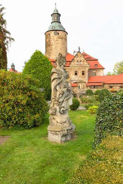 Burg Czocha Geheimnisvolle Mittelalterliche Festung Aus Dem Jahrhundert Lesna Polen — Stockfoto