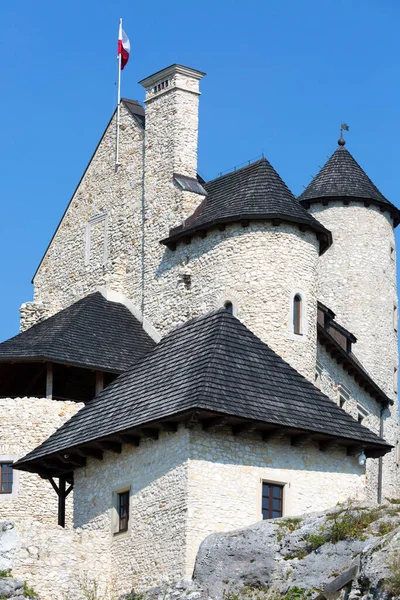 Bobolice Castle Schlesien Polen September 2020 Medeltida Gotiska Kungliga Bobolice — Stockfoto