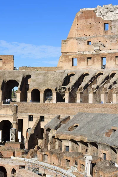 Roma Talya Ekim 2020 Kolezyum Yüzyıl Antikası Oval Amfitiyatro Şehrin — Stok fotoğraf
