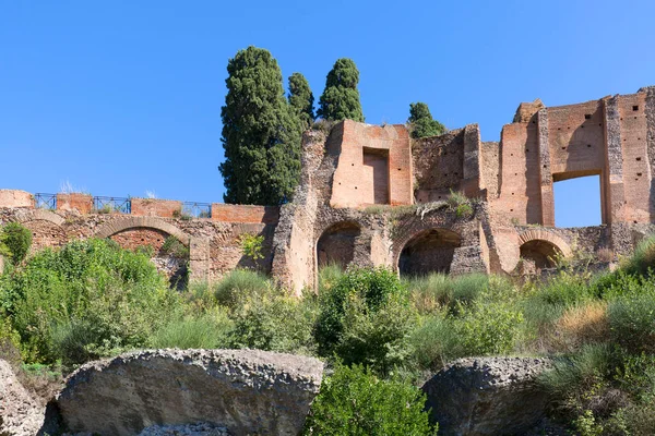 Roma Talya Ekim 2020 Palatine Hill Birçok Önemli Antik Binanın — Stok fotoğraf