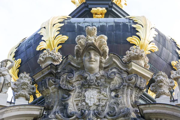 Dresden Alemanha Setembro 2020 Palácio Barroco Zwinger Século Xviii Detalhe — Fotografia de Stock