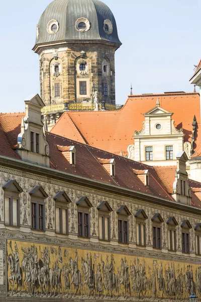 Dresde Alemania Septiembre 2020 Procesión Príncipes Gran Mural Una Procesión —  Fotos de Stock