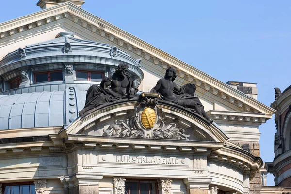 Dresde Alemania Septiembre 2020 Fachada Academia Bellas Artes Dresde Situada — Foto de Stock