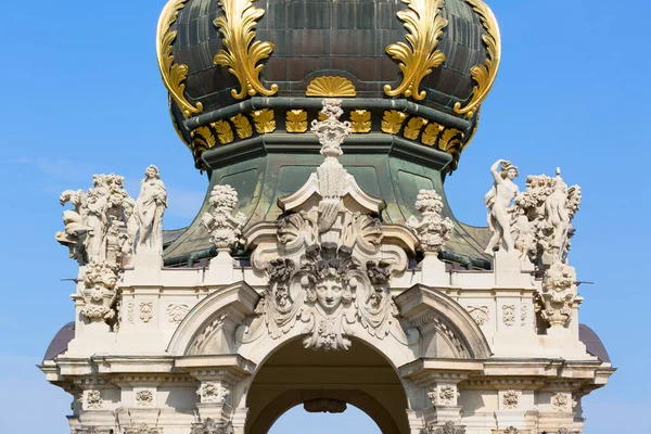 Dresden Alemanha Setembro 2020 Palácio Barroco Zwinger Século Xviii Detalhe — Fotografia de Stock