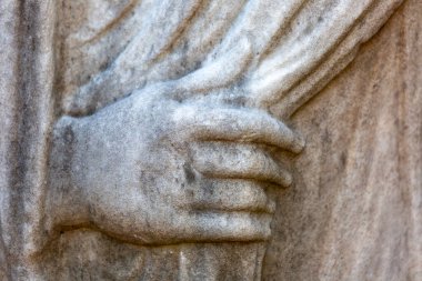 Roma, İtalya - 10 Ekim 2020: Diocletian 3. yüzyıl hamamı, antik Roma hamamlarının kalıntıları, Ulusal Roma Müzesi