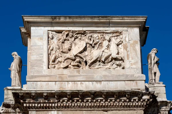 Secolo Arco Costantino Arco Costantino Accanto Colosseo Dettagli Della Soffitta — Foto Stock