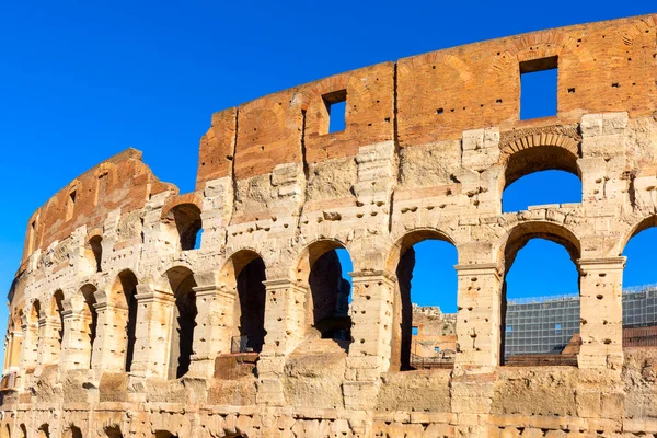 Colosseum Århundradet Antik Oval Amfiteater Centrum Staden Rom Italien Stockbild