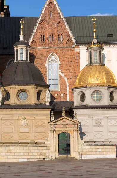 克拉科夫 2021年1月10日 11世纪瓦维尔大教堂 波兰国王在瓦维尔山上加冕的地方 西吉斯蒙德礼拜堂和瓦萨王朝礼拜堂 — 图库照片